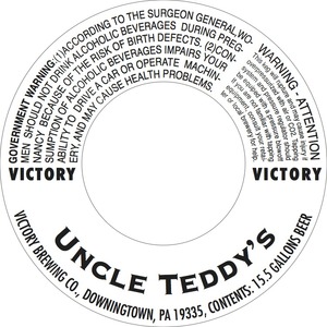 Victory Uncle Teddy's April 2015