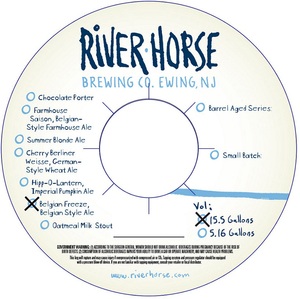 River Horse Brewing Co. Belgian Freeze April 2015