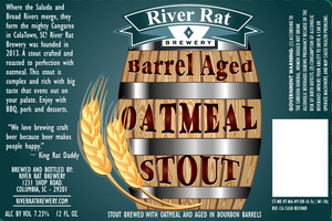River Rat Brewery Barrel Aged Oatmeal Stout April 2015