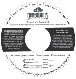 Common Roots Brewing Company April 2015
