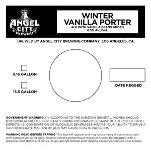 Angel City Winter Vanilla Porter May 2015