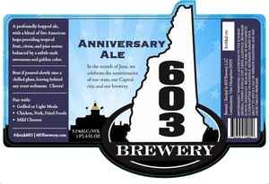 603 Brewery Anniversary Ale May 2015