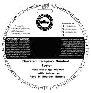 Country Boy Brewing Barreled Jalapeno Smoked Porter