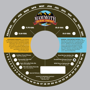 Mammoth Brewing Company Double Nut Brown Porter May 2015