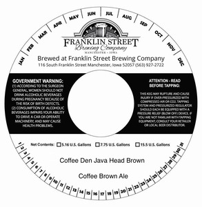 Franklin Street Brewing Company Coffee Den Java Head Brown