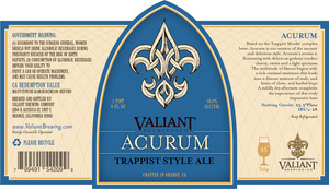 Valiant Brewing Company, LLC Acurum May 2015