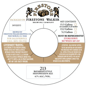 Firestone Walker Brewing Company 213 May 2015
