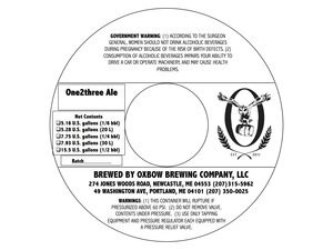 Oxbow Brewing Company One2three May 2015