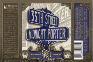 Oak Park Brewing Company 35th Street Midnight Porter