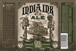 Oak Park Brewing Company India Ink Ale June 2015