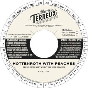 Bruery Terreux Hottenroth With Peaches May 2015