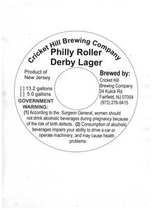 Cricket Hill Brewing Company Philly Roller Derby Lager May 2015