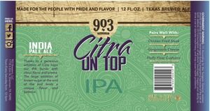 903 Brewers Citra On Top May 2015