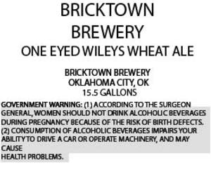 One Eyed Wileys Wheat Ale 