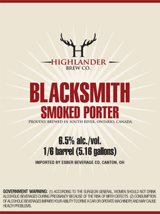 Highlander Blacksmith Smoked Porter 