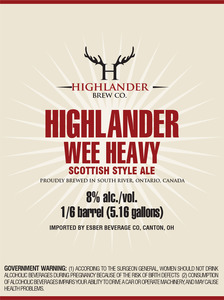 Highlander Wee Heavy Ale 