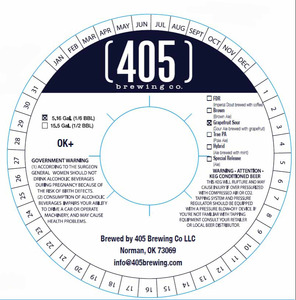 405 Brewing Company LLC Grapefruit Sour June 2015