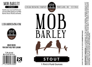 Mob Barley Stout June 2015