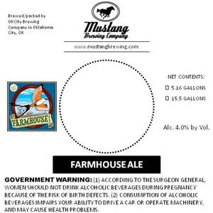 Mustang Brewing Company Farmhouse Ale June 2015