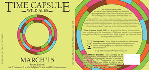 Time Capsule Wild Ales March '15 Petite Saison June 2015