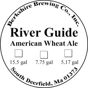 Berkshire Brewing Company River Guide American Wheat Ale June 2015