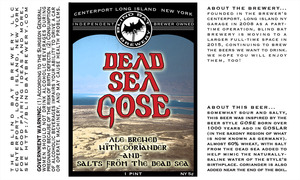The Blind Bat Brewery LLC Dead Sea Gose June 2015