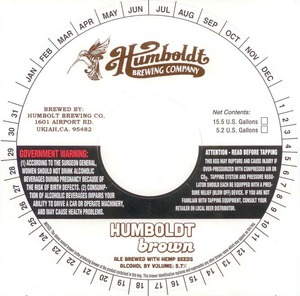 Humboldt Brewing Co Humboldt Brown July 2015