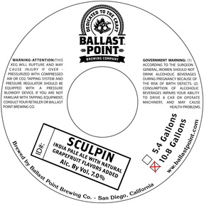 Ballast Point Grapefruit Sculpin July 2015
