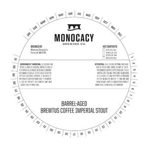 Monocacy Brewing Company Barrel Aged Brewtus Coffee Imperial Stou