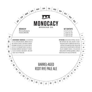 Monocacy Brewing Company Barrel-aged Riot Rye Pale Ale