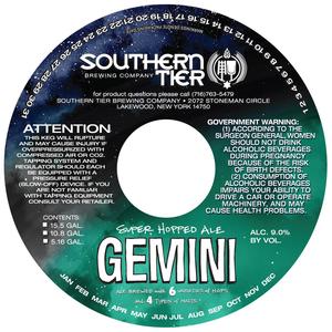 Southern Tier Brewing Company Gemini July 2015