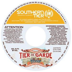 Southern Tier Brewing Company Tier De Garde July 2015