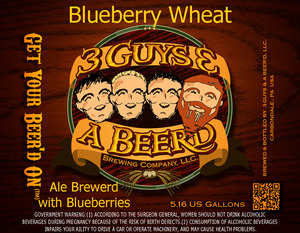 3 Guys & A Beer'd Blueberry Wheat July 2015