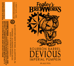 Fegley's Brew Works Bourbon Barrel Devious