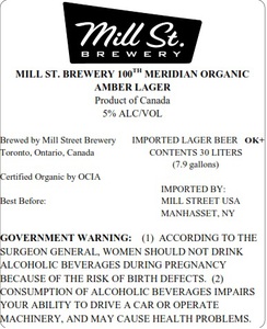 Mill St. Brewery 100th Meridian
