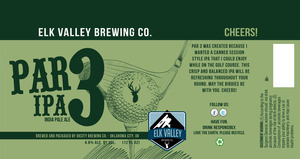 Elk Valley Brewing Co. Par 3 IPA July 2015