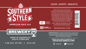 Sotuhern Style American Pale Ale July 2015