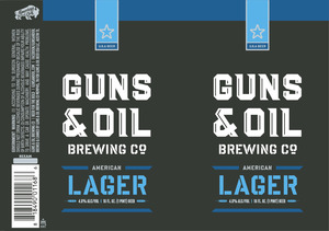 Guns & Oil Brewing Co. American Lager July 2015