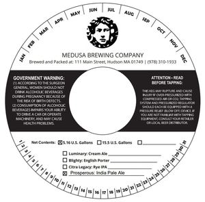 Medusa Brewing Company Prosperous July 2015