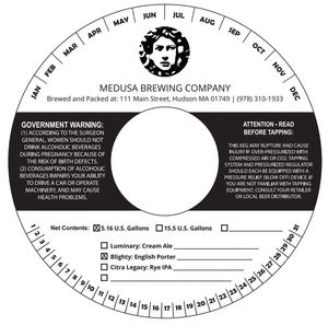 Medusa Brewing Company Blighty July 2015