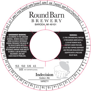 Round Barn Brewery Indecision Amber Ale