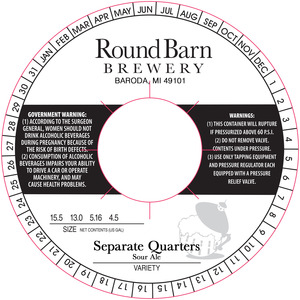 Round Barn Brewery Separate Quarters Sour