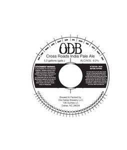 Ole Dallas Brewery Cross Roads IPA - India Pale Ale August 2015