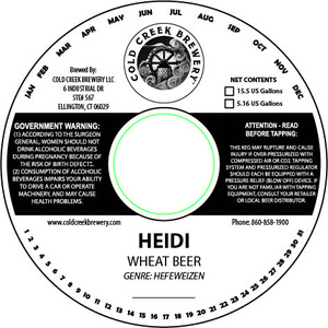 Cold Creek Brewery LLC Heidi August 2015