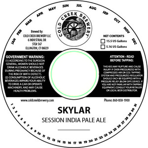 Cold Creek Brewery LLC Skylar August 2015