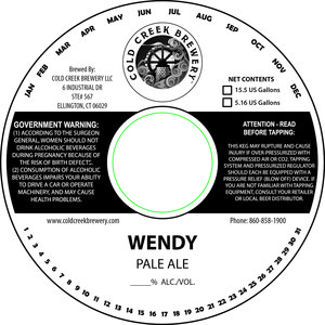 Cold Creek Brewery LLC Wendy July 2015