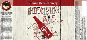 Round Barn Brewery Indecision Amber Ale August 2015