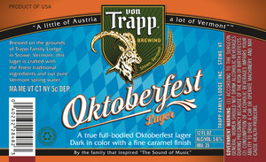 Von Trapp Brewing Oktoberfest July 2015