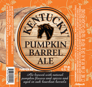 Alltech's Lexington Brewing Company Kentucky Pumpkin Barrel Ale August 2015