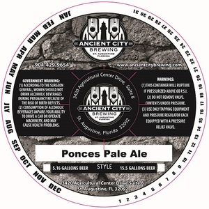 Ancient City Brewing Co. Ponces Pale Ale